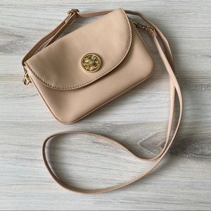 Tory Burch Mini Crossbody Bag (Nude Pink)